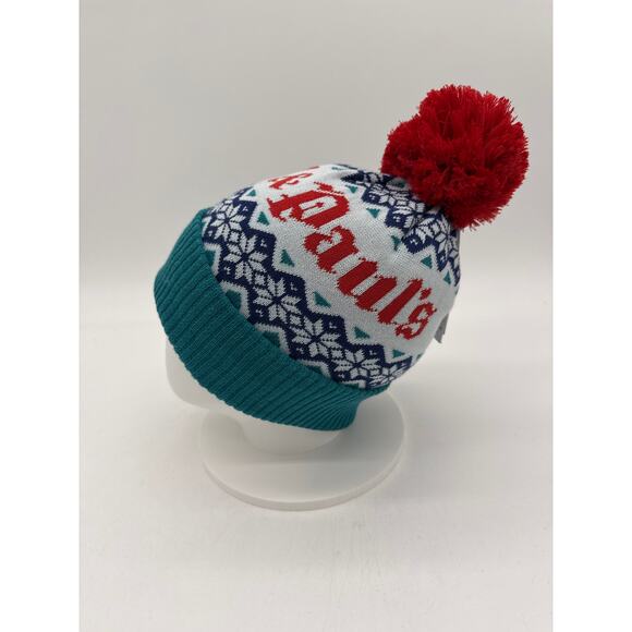 Locale Outdoor Winter Snow Ski Beanie Hat Pom Pom Adult OS Bill & Paul - Picture 2 of 5